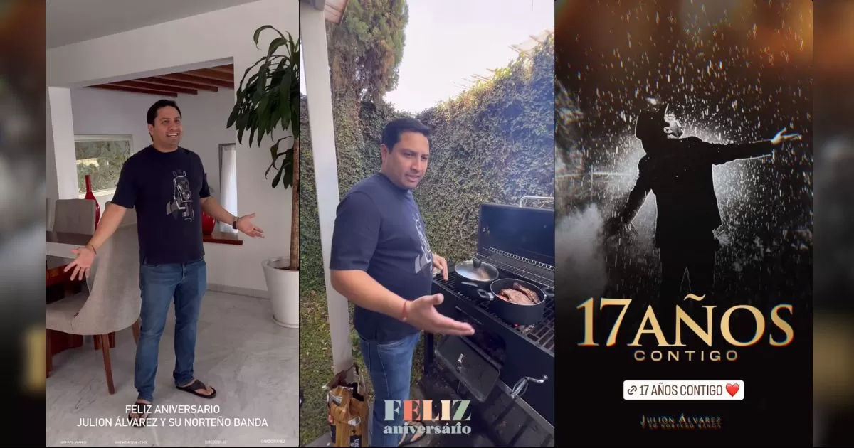 Julión Álvarez celebra con "carnita asada" su aniversario