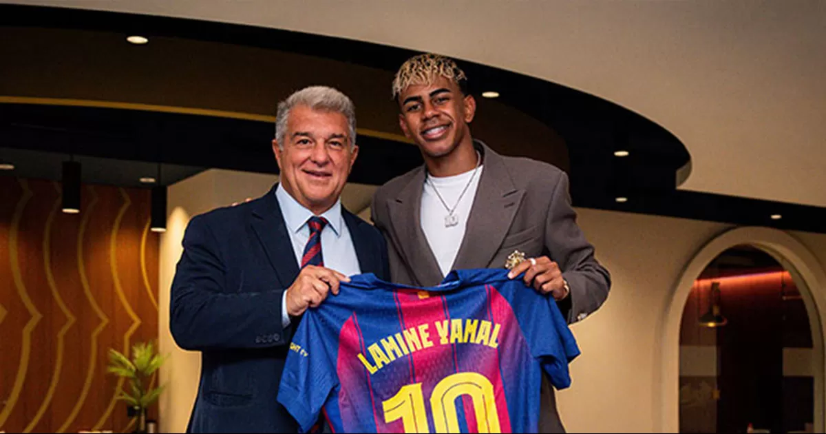 Lamine Yamal firma nuevo contrato y es el nuevo 10 del Barcelona
