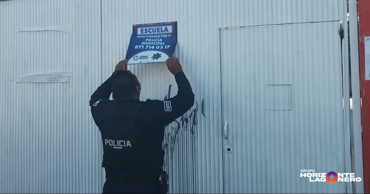 Refuerza Ayuntamiento de Gómez Palacio vigilancia en escuelas durante vacaciones de verano