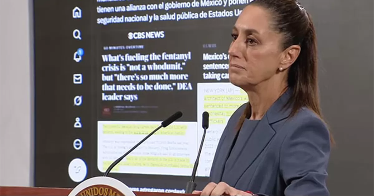Tras los señalamientos de Trump sobre los cárteles en México, Sheinbaum dijo que su gobierno trabaja diario para detener el tráfico de drogas.