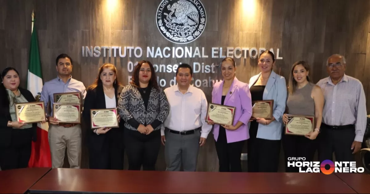 INE Coahuila reconoce a organizaciones que participaron en la promoción del voto